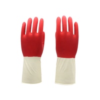 Gants en latex bicolores enchanteurs pour usage domestique, chirurgical et applicateur de teinture capillaire réutilisable