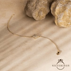 NOVAMART Fine Silverings 925 Sterling <b>Silver</b> Women's <b>Bracelet</b> with Pretty Zircon Fine <b>Charm</b> for Elegant Women Wholesale Export - Product Image 5