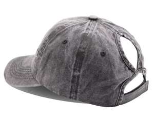 Custom unisex, Polyester/cotton Vintage Acid Wash Distressed Denim Pony Tail <b>Dad</b> <b>Hats</b> New Gorras Jeans Pony Sports Baseball <b>hats</b> - Product Image 2