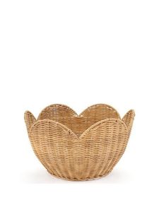 Bol décoratif en rotin profond pour la présentation du pain à salade Stockage des fruits et décoration de table d'intérieur rustique et élégante - Product Image 6