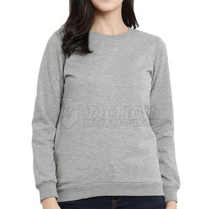 Sudaderas de manga larga de buena calidad para mujer, sudaderas de gran tamaño para mujer, sudaderas de algodón y poliéster para mujer - Product Image 1