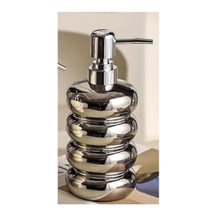 Distributeur de savon design de qualité standard hôtel et restaurant décoratif aspect attrayant couleur argent distributeur de lavage des mains en vrac - Product Image 1