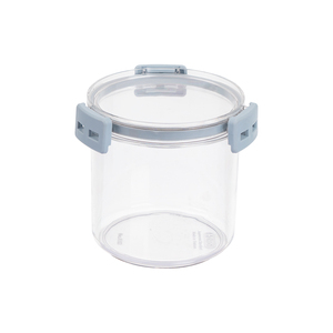 HOKORI 6593 Récipient rond de stockage d'aliments secs de 800ml avec couvercle bocal en plastique hermétique pour l'organisation de la cuisine - Product Image 2