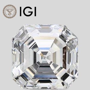 เพชรแล็บทรงอัสเชอร์ 3 กะรัต สี D ความสะอาด VVS1 รูปทรงอัสเชอร์  รับรองโดย IGI - Product Image 1