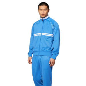 Survêtement en molleton 100% coton, sweat à capuche zippé, ensemble de survêtement 2 pièces, style streetwear pour homme - Product Image 1