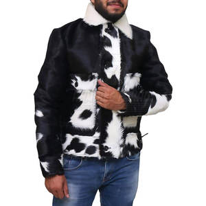 Veste en cuir de vachette pour homme, design moderne pour un style décontracté et urbain au quotidien - Product Image 1