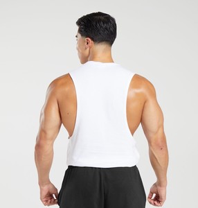 เสื้อกล้ามออกกำลังกายผู้ชายสีพื้นแห้งเร็วสีพื้นเสื้อใส่ออกกำลังกายเล่นฟิตเนสใส่สบายมาใหม่ฤดูร้อน - Product Image 2