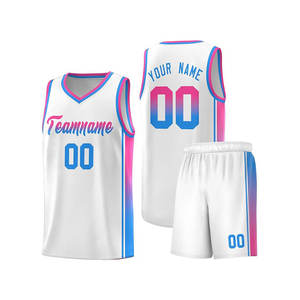 Ensembles d'uniformes de maillot de basket-ball respirant en maille à séchage rapide imprimé par sublimation - Product Image 1