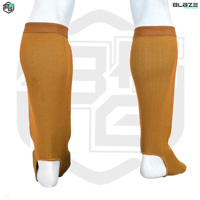 Meilleure protection des jambes à fort impact pour la boxe, les arts martiaux, le kickboxing, le Muay Thai, le karaté - Protège-tibias en cuir véritable à séchage rapide