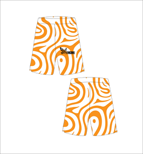 Ferocious Clothing Men s Orange Geometric Pattern <b>Board</b> Shorts Plus Size Mid Waist Elastic Closure Casual Style Wholesale OEM - Product Image 1