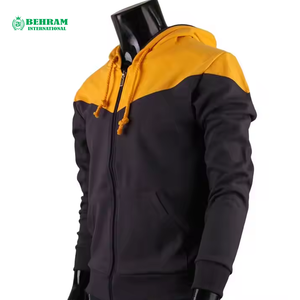 Sweat-shirt à capuche unisexe en molleton 100 % coton de haute qualité, personnalisable, à fermeture éclair, séchage rapide, respirant, pour l'hiver – Vente en gros - Product Image 3