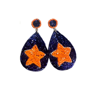 Love Love Fashion Accessories <b>Football</b> Beaded Gameday <b>Earrings</b> -Tailored Touch for True Fans Beautiful <b>Earrings</b> For Girls - Product Image 4