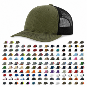 Low Moq Richardson 112 Trucker Hat Blank Mesh Cap Custom Leather Patch 3D Embroidery Men Women Outdoor Sports Caps - Product Image 1