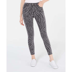 Jeans Skinny Grigio con Stampa Zebrata Taglia 11 per Ragazzi Tinseltown, Denim Traspirante con Elementi di Moda Semplici - Product Image 1