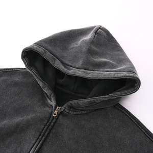 Sweat-shirts unisexes en coton mélangé de haute qualité avec logo personnalisé, lavage à l'acide, best-seller, en vente - Product Image 3