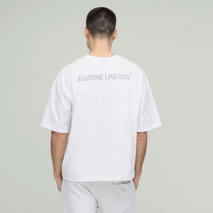 T-shirt d'été surdimensionné pour homme 2025, qualité supérieure, streetwear, 100 % coton, fil teint 240 GSM, uni personnalisé - Product Image 1