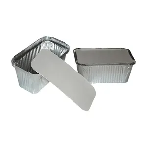 Contenitore monouso di carta stagnola da forno di qualità di esportazione di alluminio contenitore di conservazione per alimenti dimensioni F2