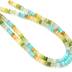 Cuentas Redondas de Cuarzo Multicolor: Piedra Preciosa Lisa AAA, 7-8 mm - Product Image 4