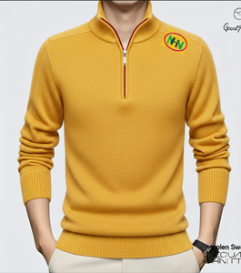 Bangladesh Manufacturer Custom Logo <b>Wool</b>/Acrylic Pillow Collar Winter Solid Digital Printing Men's Sweet Formal Sweaters - Product Image 6