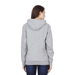 เสื้อฮู้ดสวมหัวแบบลำลองของผู้หญิงเสื้อสเวตเตอร์มีฮู้ดแขนยาวทรงโอเวอร์ไซส์สีพื้น - Product Image 3