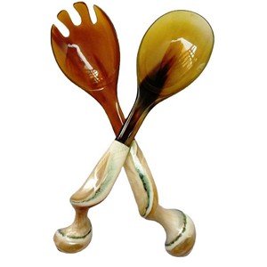 Juego de Servidores de Ensalada Recubiertos de Resina, Accesorios de Cocina de la India, Más Vendidos, Ecológicos, Aptos para Lavavajillas, Utensilios de Cocina Modernos de 11 Pulgadas - Product Image 1