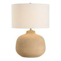 Lampe de table en céramique d'argile minimaliste