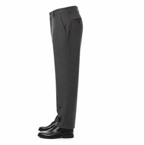 กางเกงขายาวผ้าขนสัตว์ผสมสำหรับผู้ชาย เป็นมิตรกับสิ่งแวดล้อม เนื้อผ้านุ่ม อุ่นสบาย เหมาะสำหรับฤดูหนาว ใส่สบายทั้งแบบลำลองและเป็นทางการ - Product Image 4