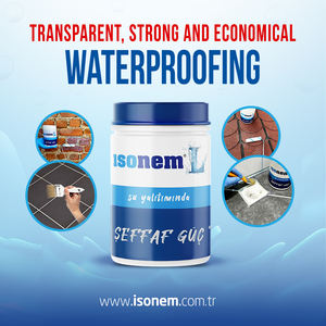 ISONEM ONE COMPONENT Revestimiento líquido impermeabilizante listo para usar de acrílico transparente a base de agua económico para todas las superficies - Product Image 4