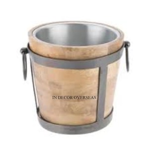 Palmier coulé en aluminium de qualité supérieure plaqué or de haute qualité Seau à glace design pour boissons Barware Drinkware Supply - Product Image 4