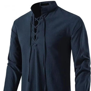 Camisas personalizadas de diseño premium para hombre, camisas informales de manga larga con estilo 2025, nuevas camisas transpirables de algodón orgánico - Product Image 1