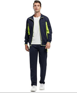 Conjunto de Chaqueta y Pantalón Deportivo de Terciopelo con Cremallera, Estilo Vintage Lavado al Ácido, Personalizado, Informal, para Invierno 2025 - Product Image 5