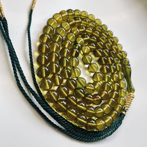 99 perles de prière vertes musulmanes, Dhikr islamique, chapelet de méditation, cadeau idéal pour le Ramadan - Product Image 2
