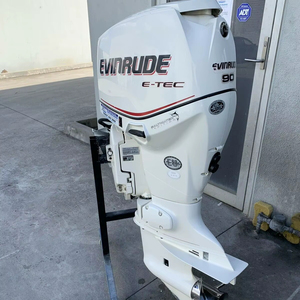 มอเตอร์เรือยี่ห้อ Ev-inr-ud-e 90 แรงม้า รุ่น Etec Industrial OEM ปี 2014  แบบติดท้ายเรือ  ความยาวเพลา 20 นิ้ว  ใช้งานแล้ว 305 ชั่วโมง - Product Image 1