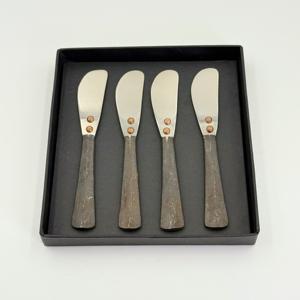 ชุดมีดเนยสแตนเลส 4 ชิ้น ด้ามเหล็กหล่อ คุณภาพเยี่ยม มีดเนย ชีส เค้ก ขายดี - Product Image 5