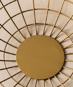 ตะกร้าผลไม้ทำด้วยมือทำจากลวดตาข่ายเหล็กสไตล์โมเดิร์นตะกร้าผลไม้งานชุบทองเหลืองที่เก็บของในครัวสำหรับใช้ในบ้าน - Product Image 5