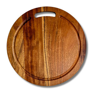 Planche à découper en bois arrondie pour la cuisine - Product Image 2