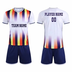 Uniforme de Fútbol Personalizado con Nombre y Logotipo, Transpirable, de Secado Rápido, Manga Corta, Cómodo, de Alto Rendimiento, Popular, Unisex - Product Image 1