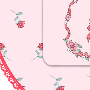 100% Cotton New Print Lace Design Bib Apron Custom With Pocket for Kitchen Household Hotel Parties - Product Image 3