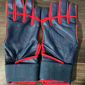 Gants de frappe de baseball professionnels blancs, bleus et oranges, légers, respirants, durables, avec sangle extensible, pour une utilisation en extérieur - Product Image 6