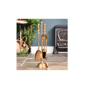 ENSEMBLE D'OUTILS DE FEU DE COMPANION DE POIGNÉE DE BOUCLE CONTEMPORAINE GRANDS OUTILS DE FEU FAITS À LA MAIN OUTILS DE QUALITÉ SUPÉRIEURE - Product Image 1