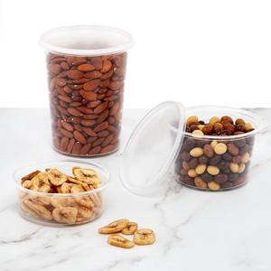 Clear Round Polypropylene <b>Food</b> <b>Containers</b> for Kitchen Use - Product Image 1