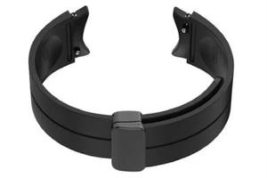 Bracelet de montre sport Galaxy unisexe noir GL001, léger, réglable, résistant à l'eau, en silicone, boucle en acier inoxydable 20-22 mm, montre intelligente - Product Image 6