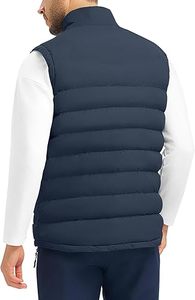 Vente directe d'usine Meilleures ventes Veste d'hiver décontractée pour homme Vêtement d'extérieur de haute qualité Respirant Fermeture éclair personnalisée Col en V Gilet matelassé 100% - Product Image 5