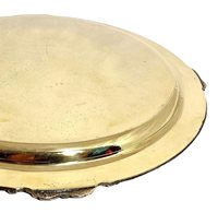 Assiette de présentation de mariage en acier inoxydable gravée, motif floral personnalisable, incassable, style classique, lavable, OEM/ODM