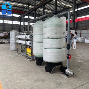 ระบบทำให้น้ำอ่อนแบบกำหนดเอง 1000 แกลลอนต่อชั่วโมง สำหรับน้ำบาดาล ระบบกรองน้ำแบบออสโมซิสผันกลับ (Reverse Osmosis)  วัสดุ FRP สำหรับน้ำดื่ม - Product Image 1