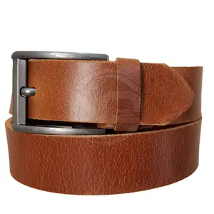 Cinturón de cuero 2024 para hombres Jeans venta al por mayor moda Casual ajustable Pin hebilla cinturón cuero de vaca cinturón