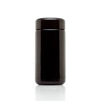 Pot de rangement résistant aux UV en verre violet foncé aux herbes de 100ml