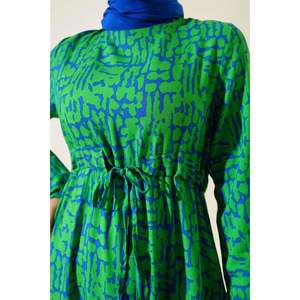 Robe Tunnel à Taille Motif Marbré Vert - Product Image 4