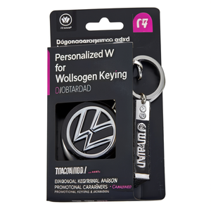 Portachiavi Personalizzato VW per Volkswagen, Gadget Promozionale con Moschettone - Product Image 2