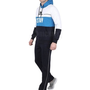 Survêtements pour hommes à blocs de couleur un sur trois, vêtements de mode, survêtement d'extérieur, survêtement personnalisé de haute qualité pour l'entraînement et le jogging - Product Image 2